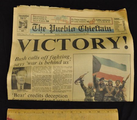 Newspaper -- Operation Desert Storm Victory
